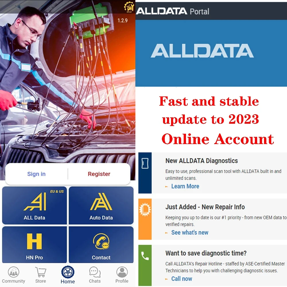 Alldata Software Online Auto Data All Data Account Update to 2023 EU and US Version Support Multilingual Stable Easy Use