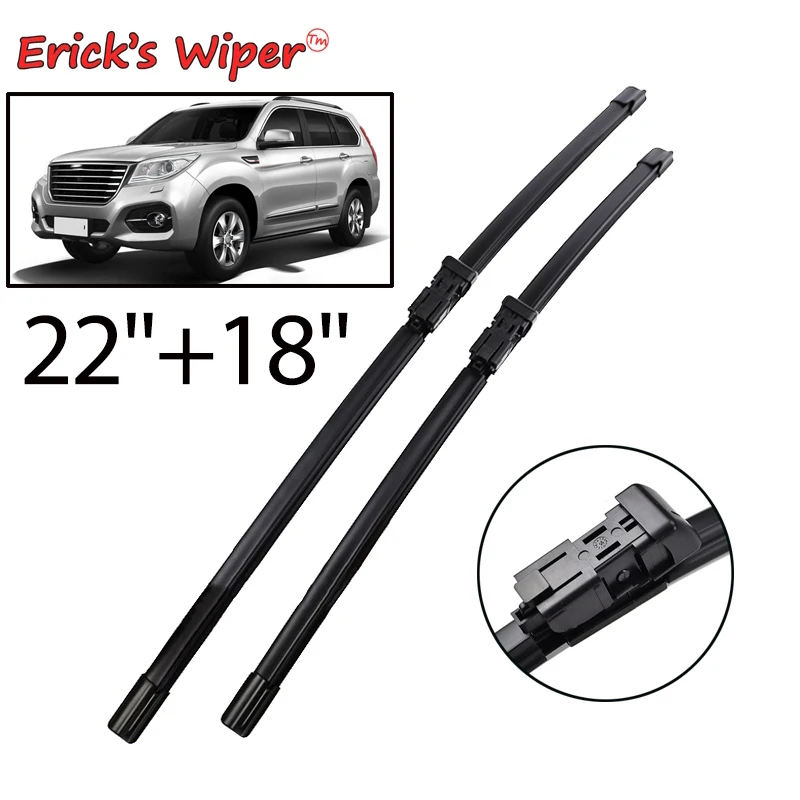 Erick's Wiper LHD Front Wiper Blades For Great Wall Haval H9 2015 - 2021 Windshield Windscreen Window Car Rain Brushes 22''+18''