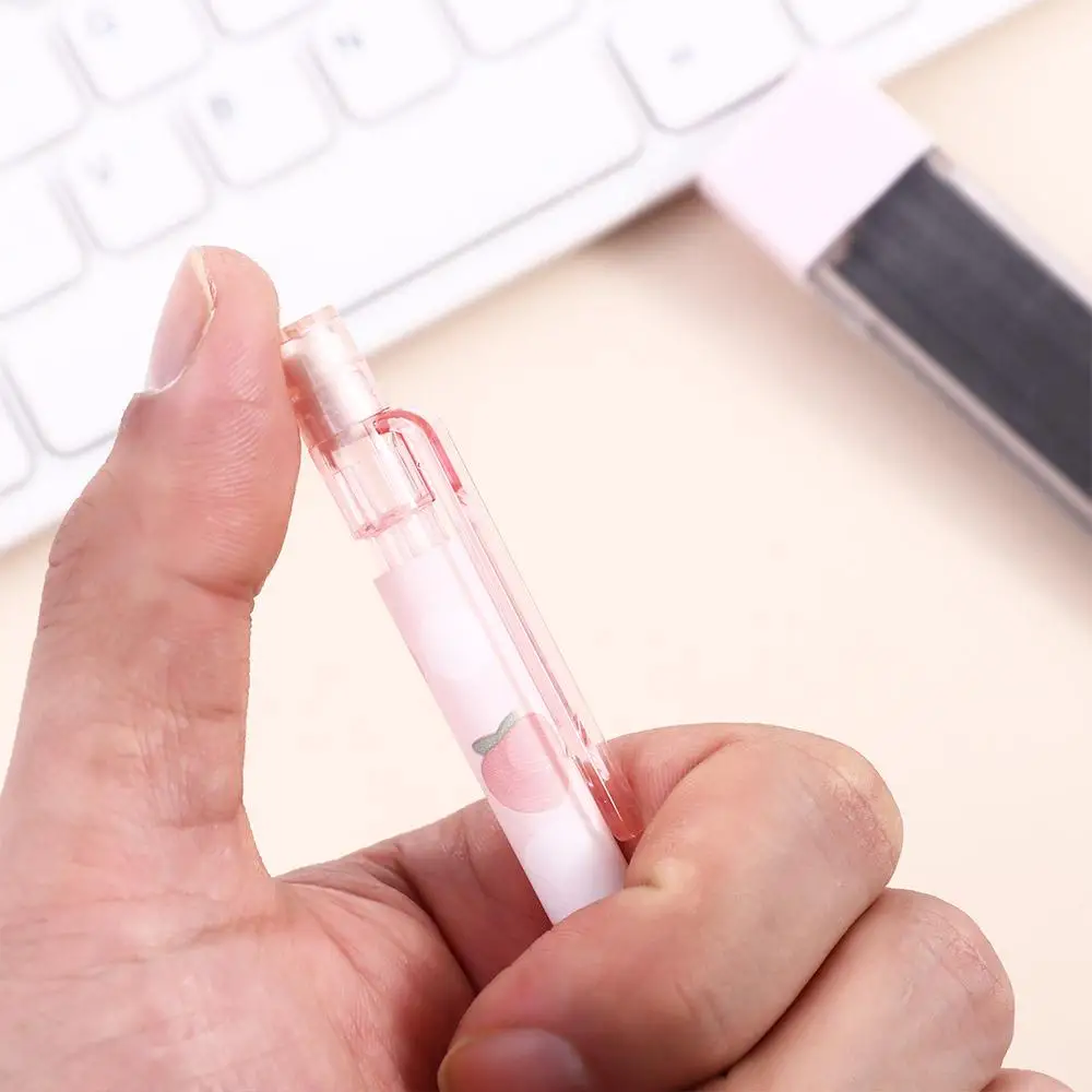 사무용품 문구 꿀 복숭아 연필 리필 기계식 연필 프레스 펜, 자동 연필, 이동식 연필, 0.5mm