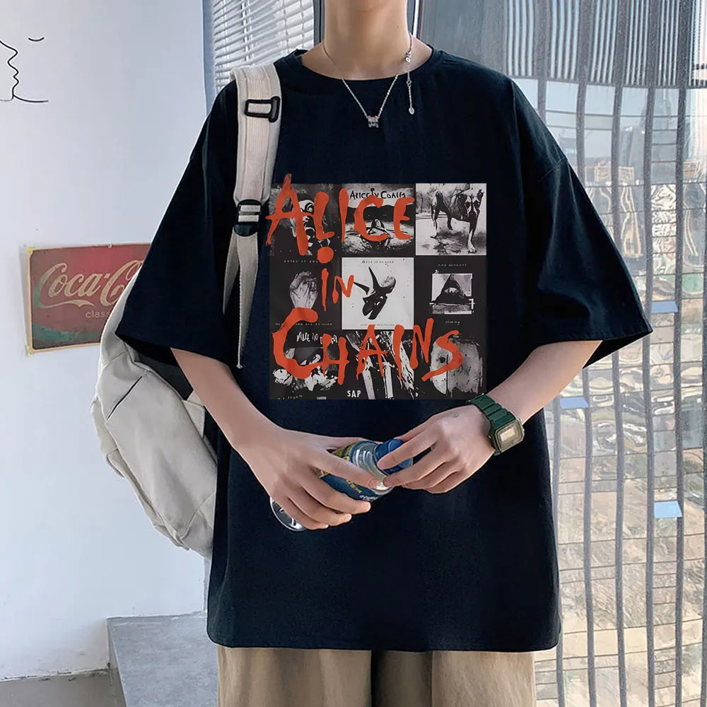 

Rock Band Alice in Chains Album Cover Print T-shirt Summer Men Women Casual Oversized T Shirts Men's Hip Hop Fashion Streetwear