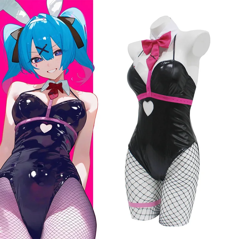 Hatsune Bunny Cave Rabbit Girl Hatsune COS Future Cosplay Anime Costume Set 2024 New Clothing