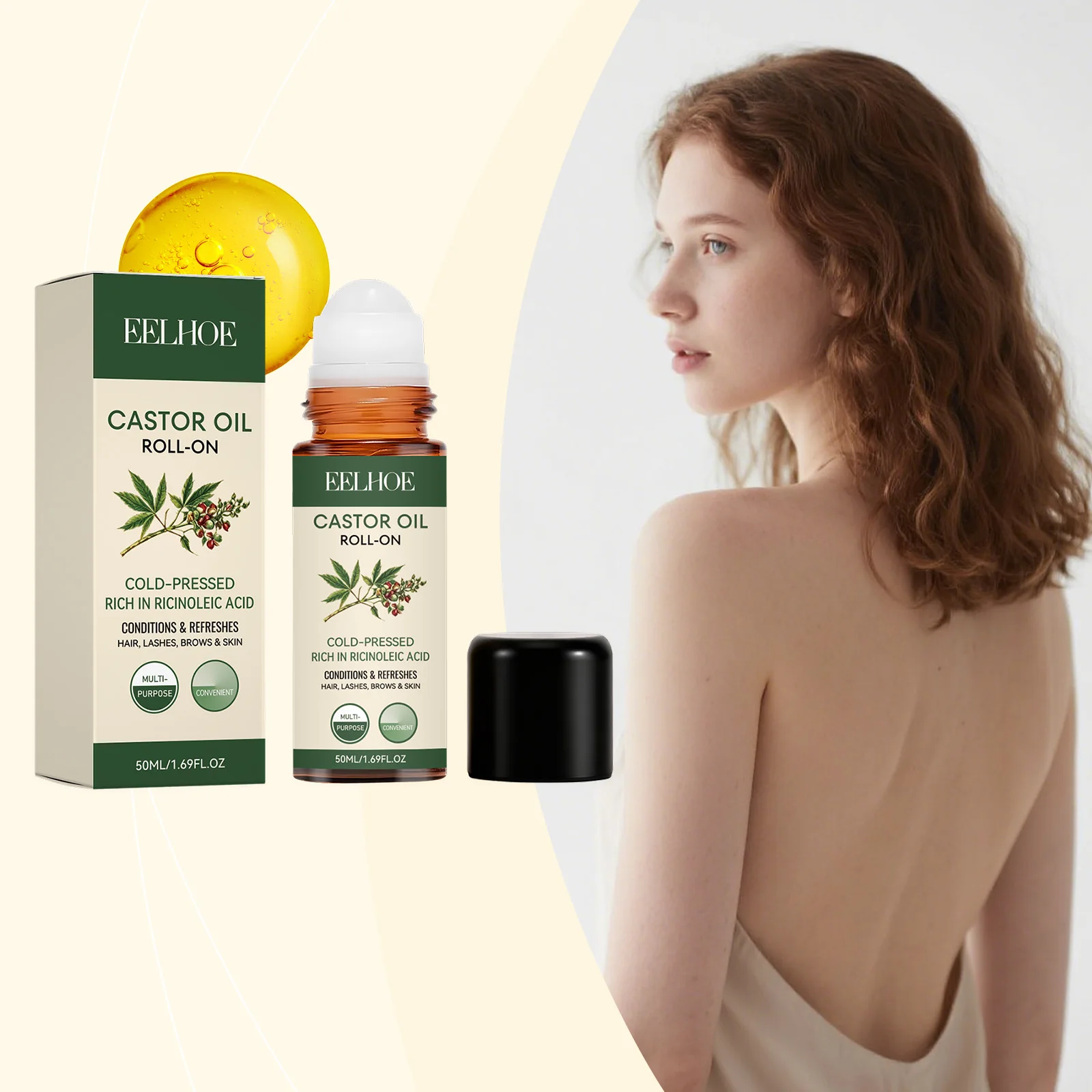Oleo-de-massagem-roll-on-eelhoe-com-Oleo-de-ricino-Oleo-base-nutritivo-para-cabelo-sobrancelhas-cilios-e-cuidados-com-a-pele