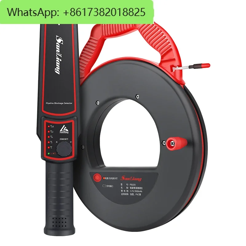 

High precision pipeline blockage measuring instrument, plug removal device, threading pipe blockage detection instrument