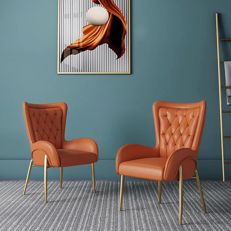 Sedie da pranzo nordiche di lusso Spogliatoio portatile Sedie da pranzo comode e minimaliste Ristorante Muebles Lounge Suite Furniture