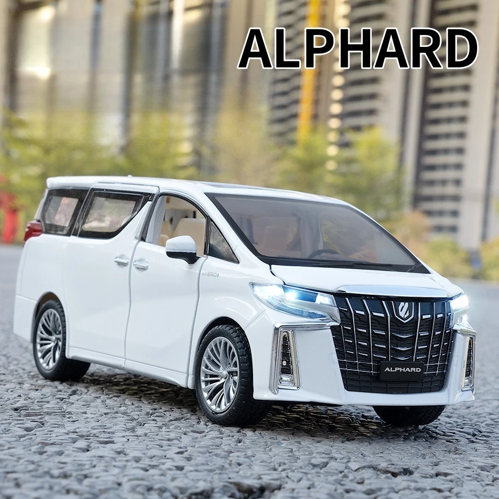 

1:24 Alphard Alloy Car Model Ornament Children's Toy Gift Diecast Alloy Car Model Collectible