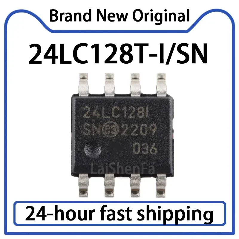 10PCS 24LC128T-I/SN…