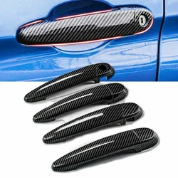 4 X Car Door Handle Cover Carbon Fiber Style Trim For BMW E87 /E90 /E91 E92 E93 F30 X1 X2 X3 X4 X6 Exterior Access