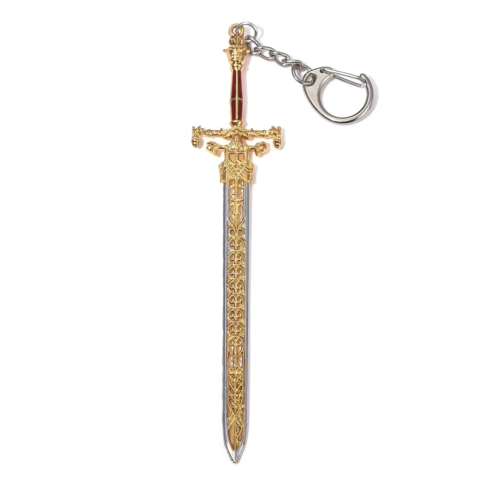 Cosplay Boy For Toys Ring Dark Moon Greatswor Keychain Pendant Bloodhound's Fang Keyring  Fans Props Men Women Backpack Jewelry