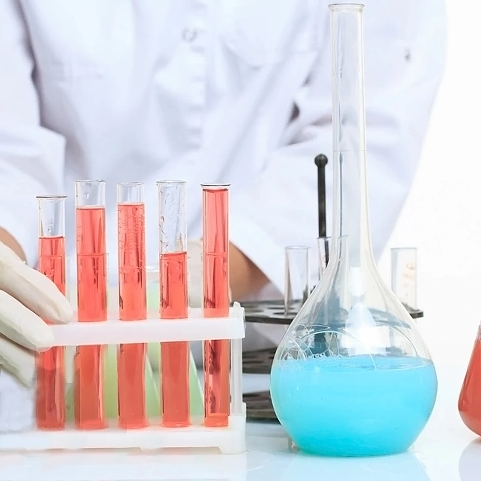 

10 Pcs Test Tubes Rolled Edge Glass Scientific Experiments Liquid Bulk