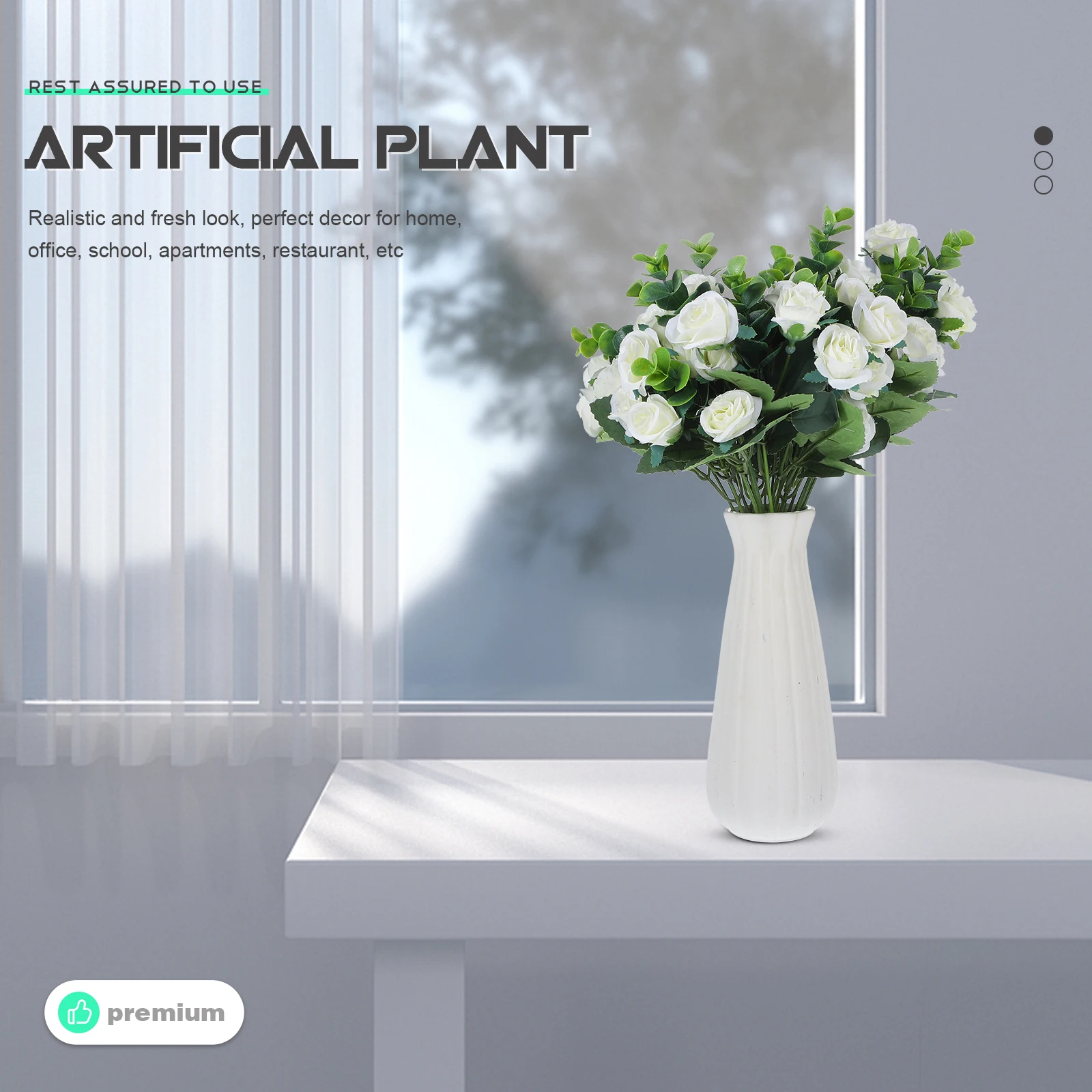 

5 Pcs Simulated Flower Arrangement Artificial Flowers Bulk Faux Gypsophila Decoration Roses Fake Manual