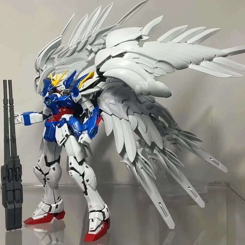 إصدار MG Wing Zero EW. KA 1/100 عمل أرقام أطقم منمذجة لعبة تجميع بلاستيكية مفصلية ميكا مع اكسسوارات حلية الصبي هدية
