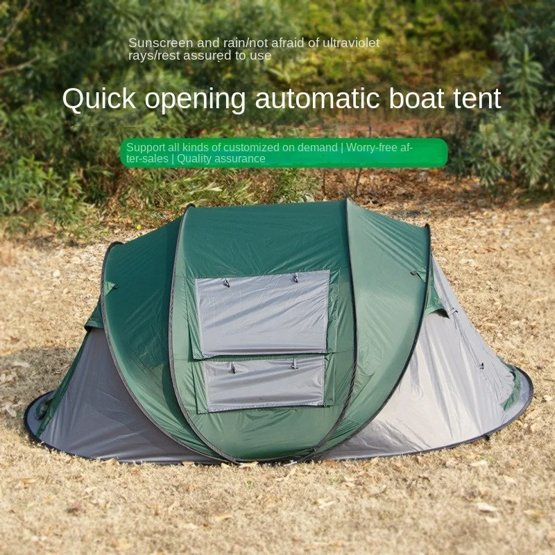 Outdoor 3 4 5 Person Pop Up Automatic Family Tent Camping Car Beach Quick Open Team Portable Boat SUV Pergola Hiking Awning Tent