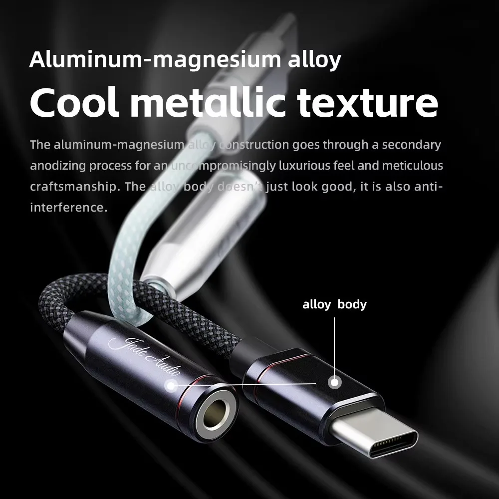 FiiO JadeAudio JA11 Portable USB Type-C to 3.5mm Hi-Res DAC Amplifier Multi-Platform Compatibility HiFi Earphone Adapter Gift