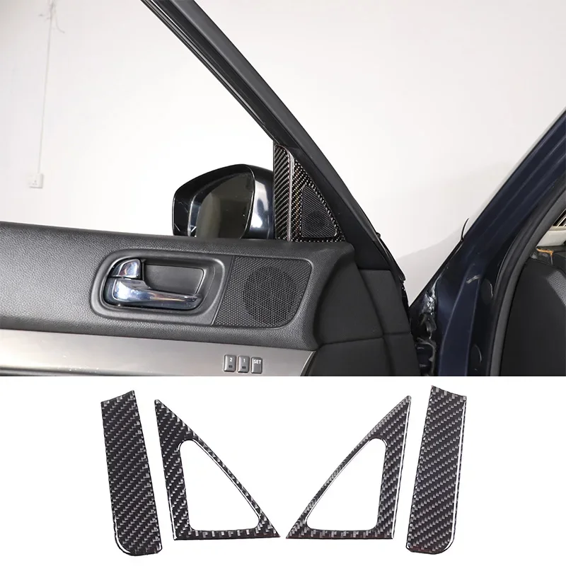 

For Infiniti G Series 2007-2013 Soft Carbon Fiber Car A-pillar Speaker Panel Frame Cover Stickers Car Accessories