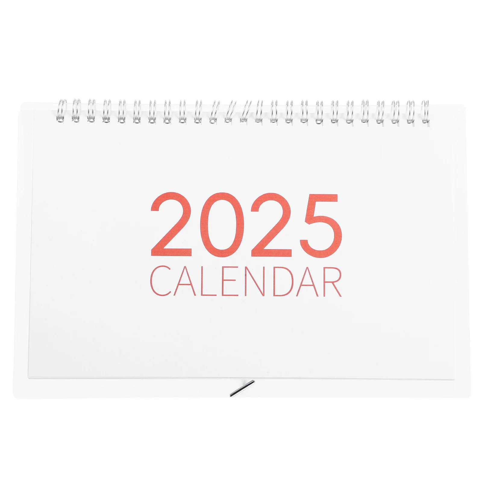 2025 Desktop Planner Calendar Simple Minimalist Design Large Fonts Monthly Overview Paper Construction Tabletop Desk