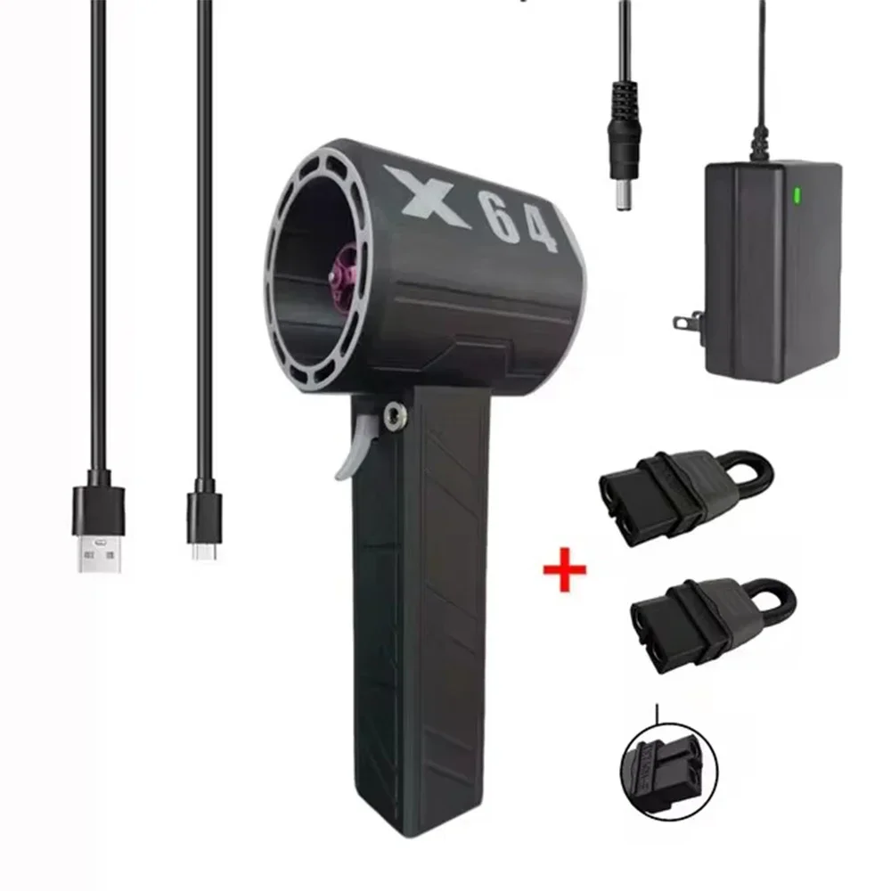 

X64 Handheld Fan Car Violent Air Blower Wireless Air Gun 64mm Brushless Motor Powerful Electric Strong Dust Blower