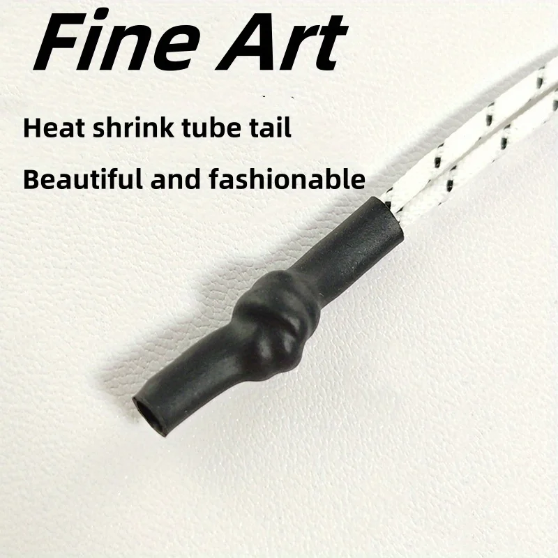 20pcs 2.95inHeat shrink tube rope Clothing bag rope Tail rope head rope knot sleeve rope