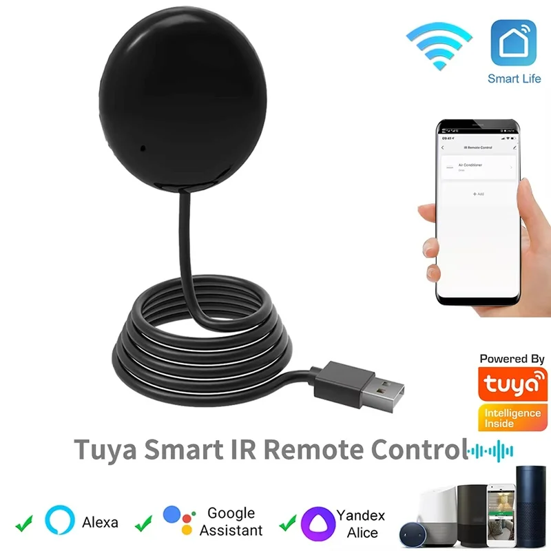 Smart IR Remote Control Air Conditioner TV Controller Works With Alexa Google Home For TV Air Conditioner Devices Accessories