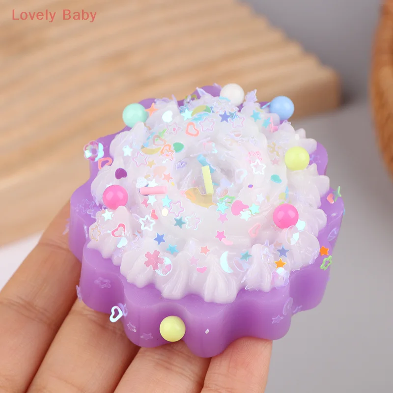 1PC Bomboniere Torta Cibo Sollievo dallo stress Spremere Prop Bambini Agitarsi Ragazza Bambino Morbido Super Shapable Pizzico Giocattolo