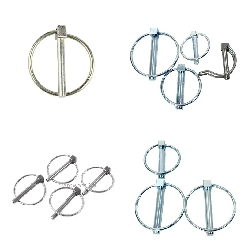 High Quality Yellow Zinc Galvanized Steel Safety Lock Pin with O Ring Spring for Secure Fastening Durable Industrial Hardware