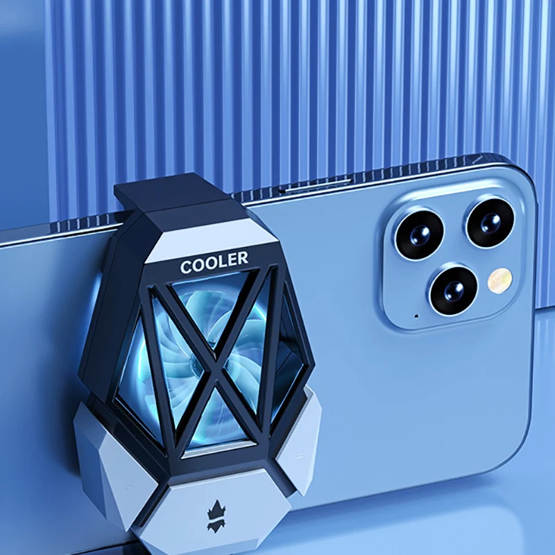 Contrast Color Mobile Phone Radiator Portable Fast Radiator Two-speed Adjustment For Iphone/ Android Phones Mini Cooling Fan