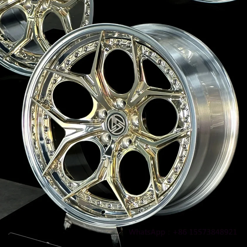 

2-Piece Concave Forged Racing Car Wheel Deep Dish Custom 5x114.3 5x120 5x112 Alloy Wheels for 17 18 19 20 21 22 Inch Car New