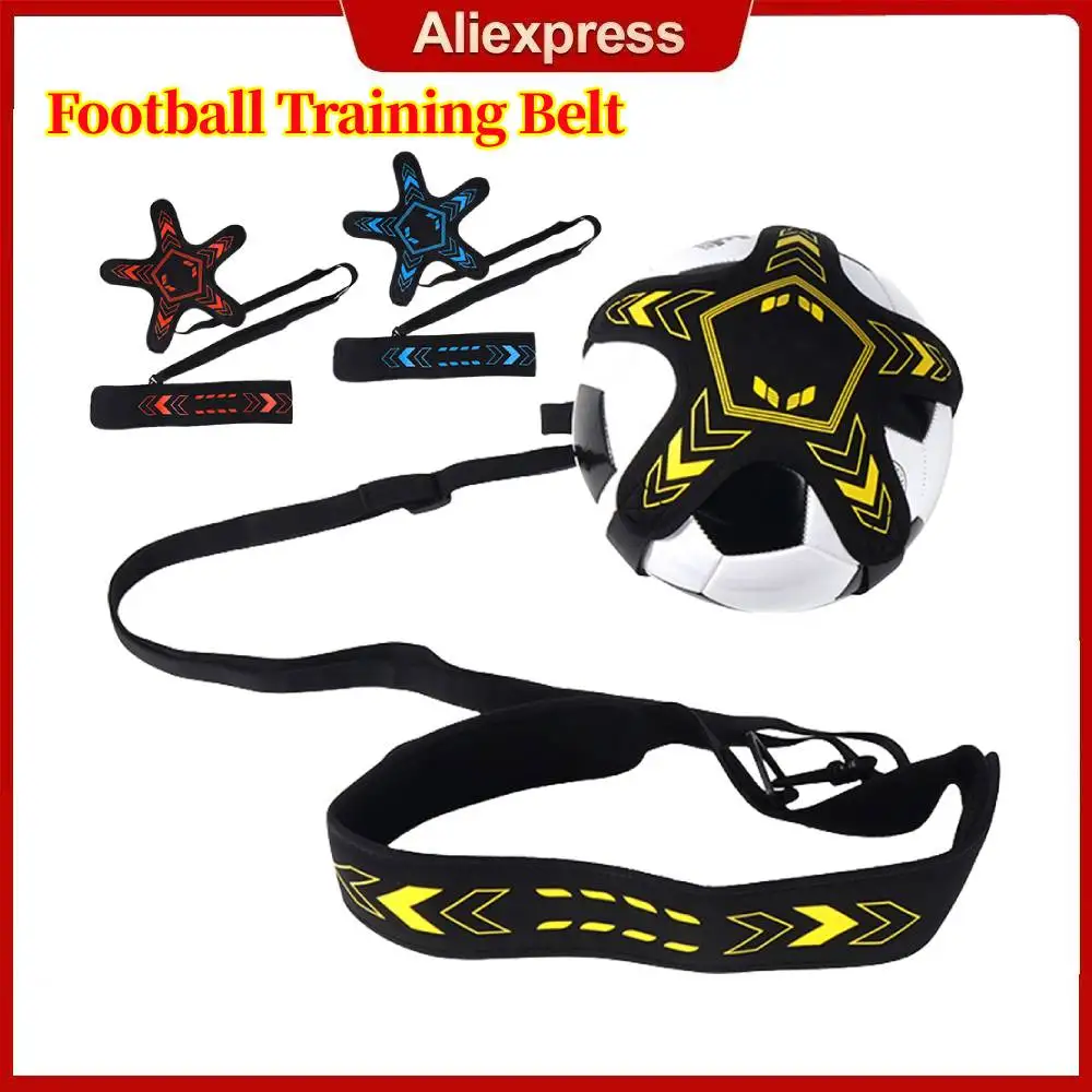 Football Kick Throw Solo Practice Adjustable Waist Belt Soccer Ball Control Training Equipment Adult Kids Training Elastic Belt