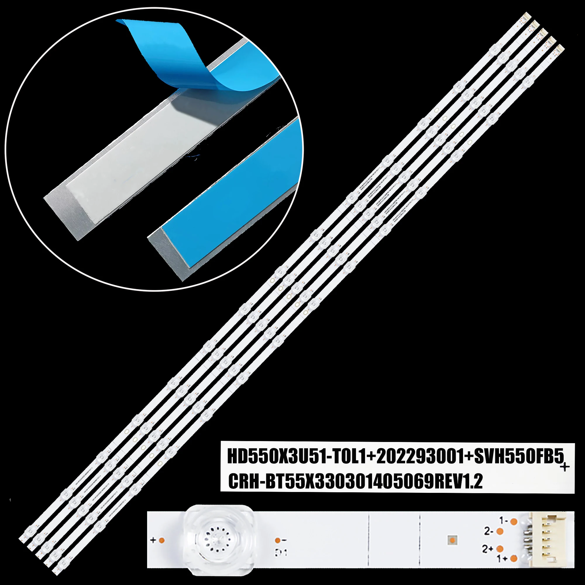 Светодиодная лента подсветки для H55B7500 H55B7500UK 55E78GQ SH55D14-ZC29AG-03D JHD550X3U51-T0L1 AUO HV550QVN10.0
