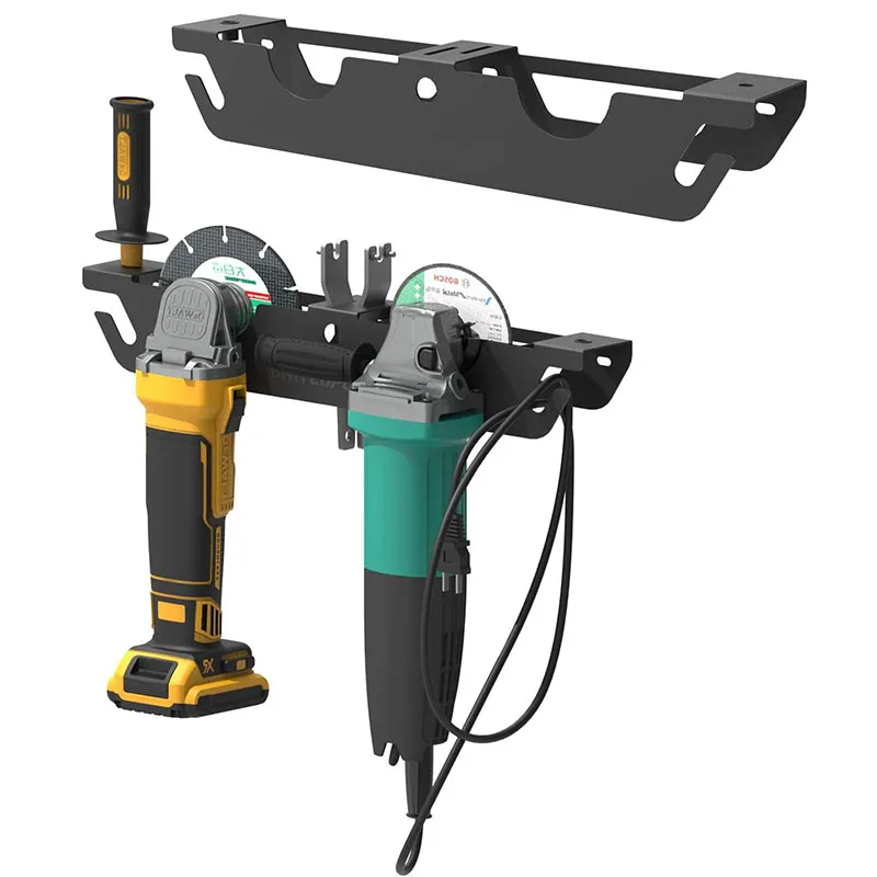

Angle Grinder Rack/Stand Storage Rack with Cord Hanger, Wall mount Bracket for Cutters Polishers, Garage and Workspace.