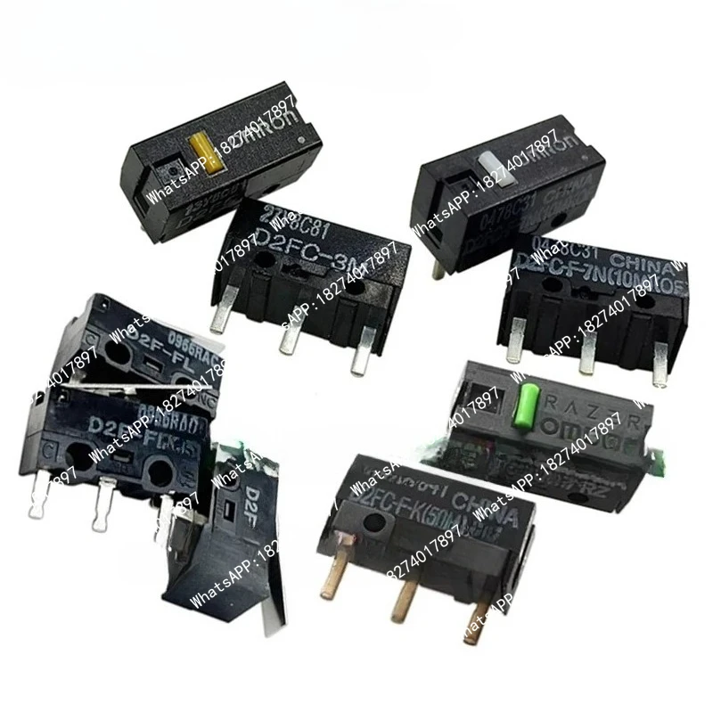 20PCS  D2FC-3M D2FC-F-7N D2FC-F-K D2F-FL D2F-F D2F-F-3-7 Subminiature Basic Switch Micro Switches Sensor