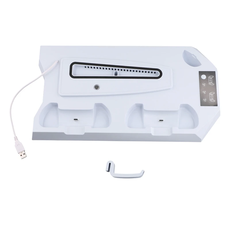 

T23C Vertical Cooling Stand For Ps5/Ps5 Slim Console Fast Charging Station For Playstation5 Gamepad Charging Dock