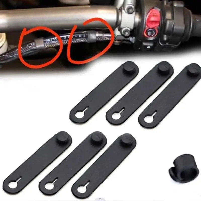 

31BC Wiring Harness Tie Rubber Tie Up Bandage Accessories Motorcycle Power Cord Tie