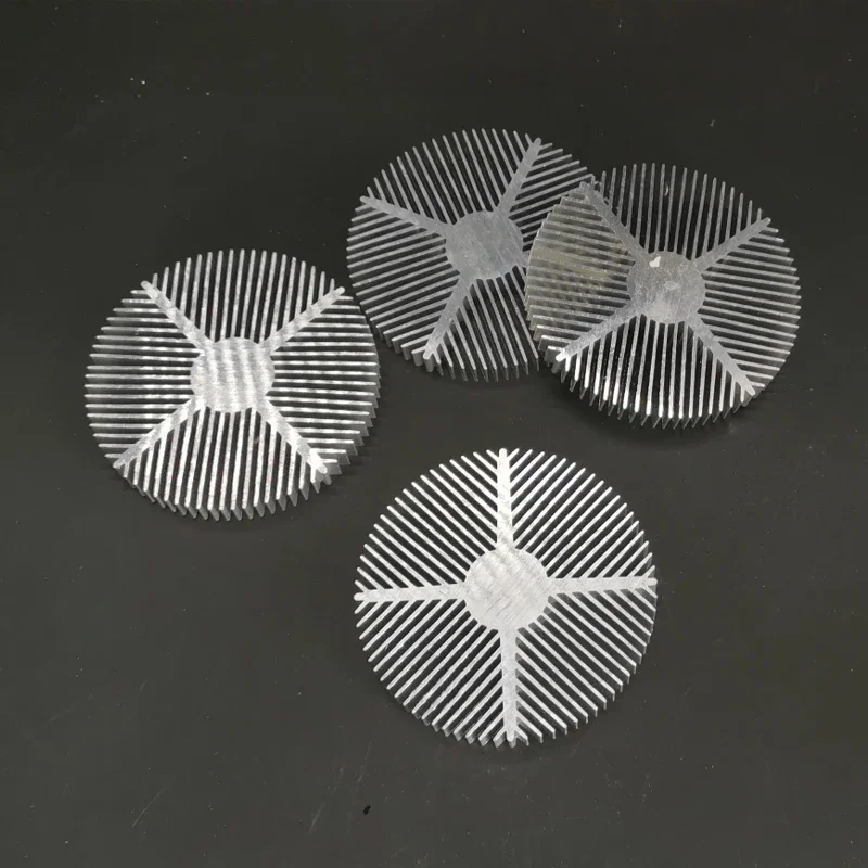 10W High Power Led Heatsink Aluminium Radiator 90mm Diameter