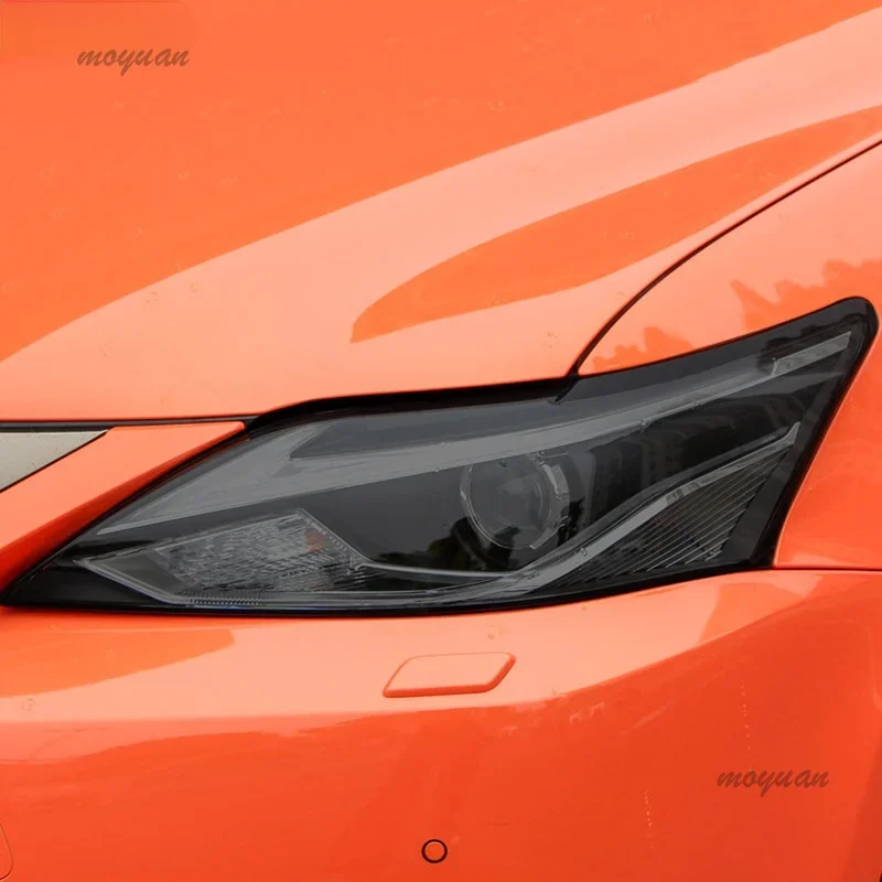 For Lexus CT CT200h 2011-2020 TPU Car Headlight Protective Film Transparent Black Headlamp Restoration Sticker