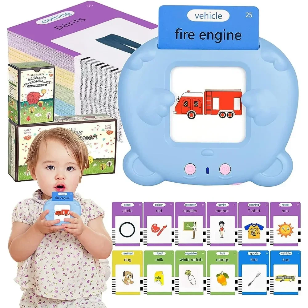 

Learning Toddler Toys for Boys & Girls Gifts, Talking Flash Cards with 224 Sight Words, Speech Therapy Toys, Autism Sensory Toys