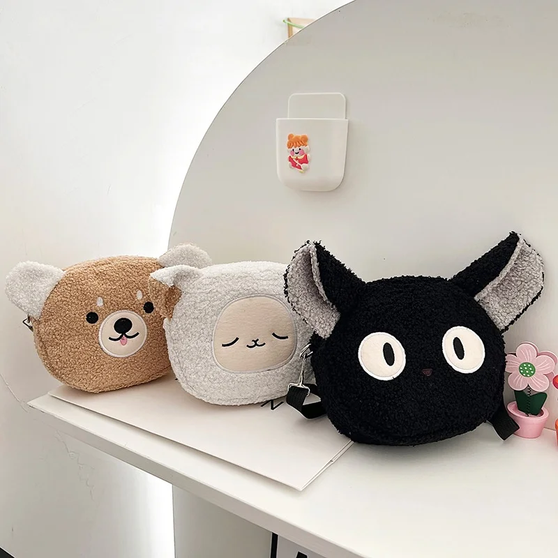 Japanese Style Kawaii Bag Women Cartoon Plush Shoulder Bag for Women New Crossbody Bag Small Phone Purse Bolsa Feminina