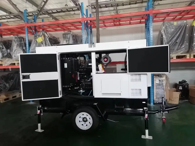 Customized440V 480V 600V 60kw 60kva Diesel Generator Set Price Trailer Mounted Generator Portable Super Silent With Remote Start