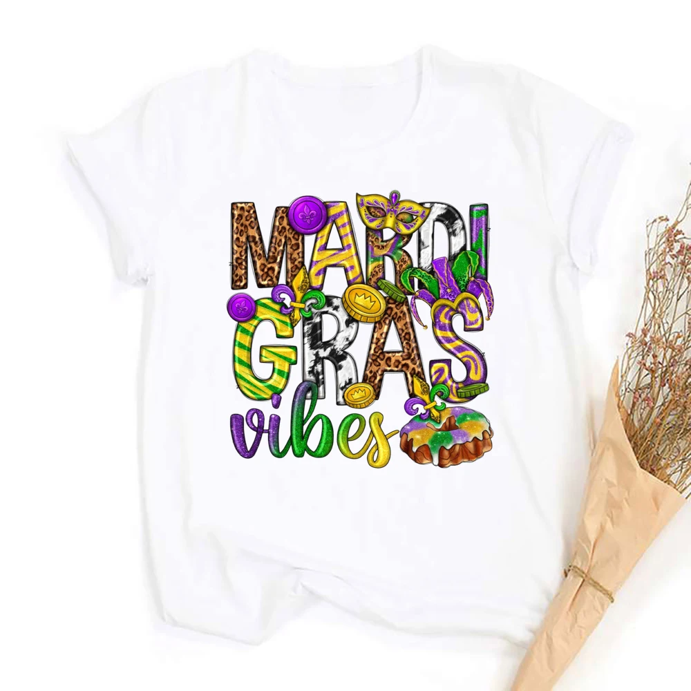 New Orleans Tee Funny Mardi Gras Carnival Lover Shirt Fat Tuesday Gift Mardi Gras Festival Shirts Graphic Tops Clothing