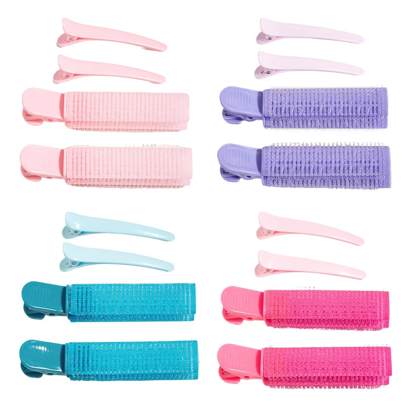 Hair Cushion Fluffy Clip Set High Skull Top Korean Style Seamless Fixed Air Head Bangs Clip Large Hair Curling Rollers