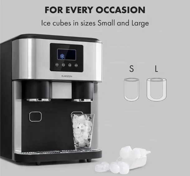 GCC Approved Igloo 18kgs mini ice cube maker Lifestyle Portable Ice Maker Tabletop Semi Professional Ice Dispenser with Crusher