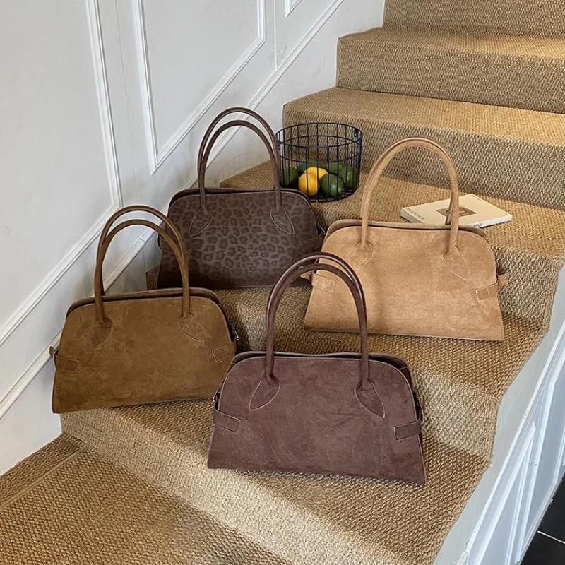 حقيبة كروس جلدية عصرية للنساء فاخرة كلاسيكية أنيقة للسيدات كاجوال بسيطة عتيقة حقيبة كتف عصرية #4