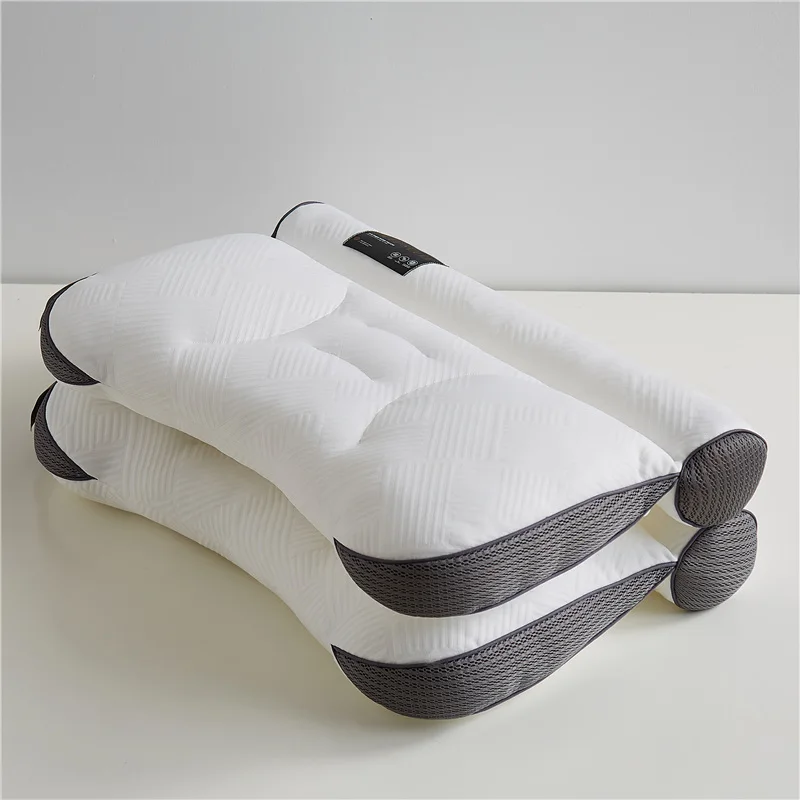 

PE Hose Fibre 3D Partition Technology Sleeping Pillow Massage Cervical Pillow Orthopedic Soft Pillow Neck Protection Bedding