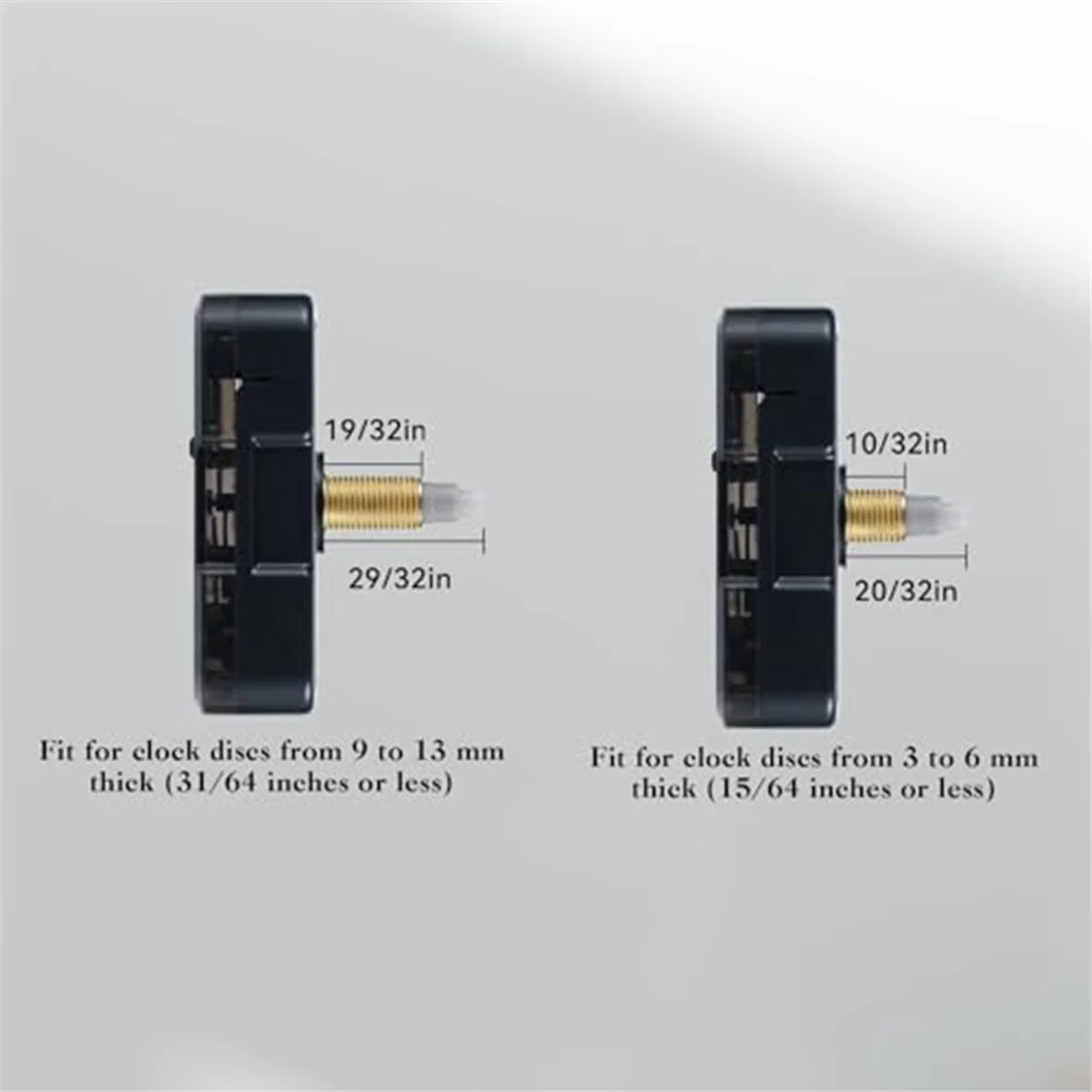 

A002 Замена часового механизма на батарейках, бесшумные часы, комплект часов, ручные DIY, запасные части, длина вала 16 мм + 23 мм