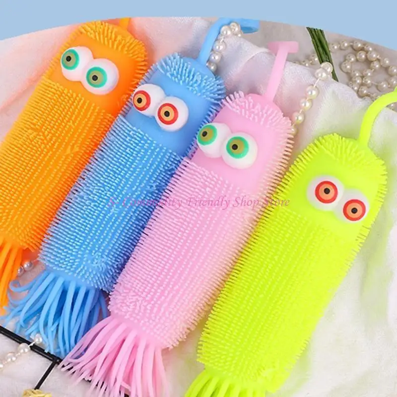 85ae ส่องแสงปลาหมึกยักษ์บีบของเล่นขนาดใหญ่สำหรับการบรรเทาความเครียดจากสัตว์หนอนผีเสื้อ