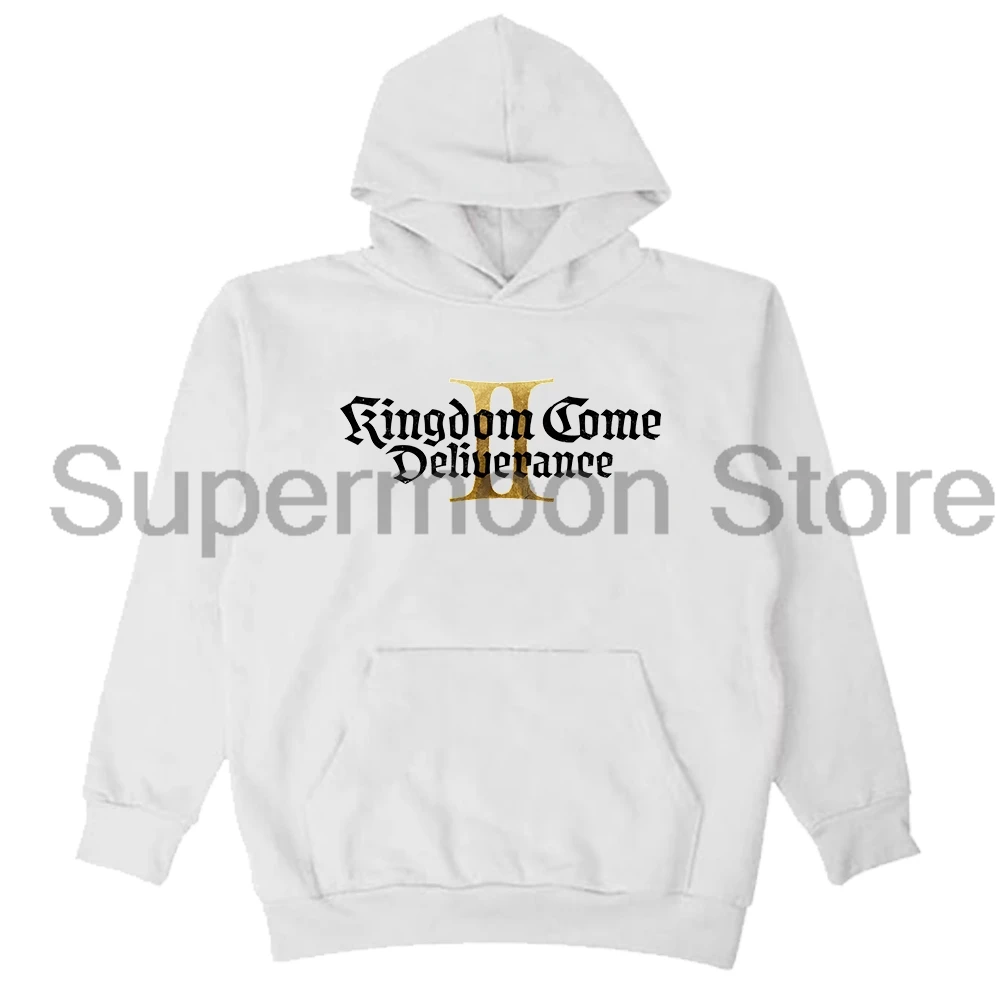 Kingdom Come Deliverance II Game Logo هوديي 2025 كم طويل ملابس الشارع الشهير الرجال النساء قمصان سويت شيرت بقلنسوة Harajuku الملابس #2