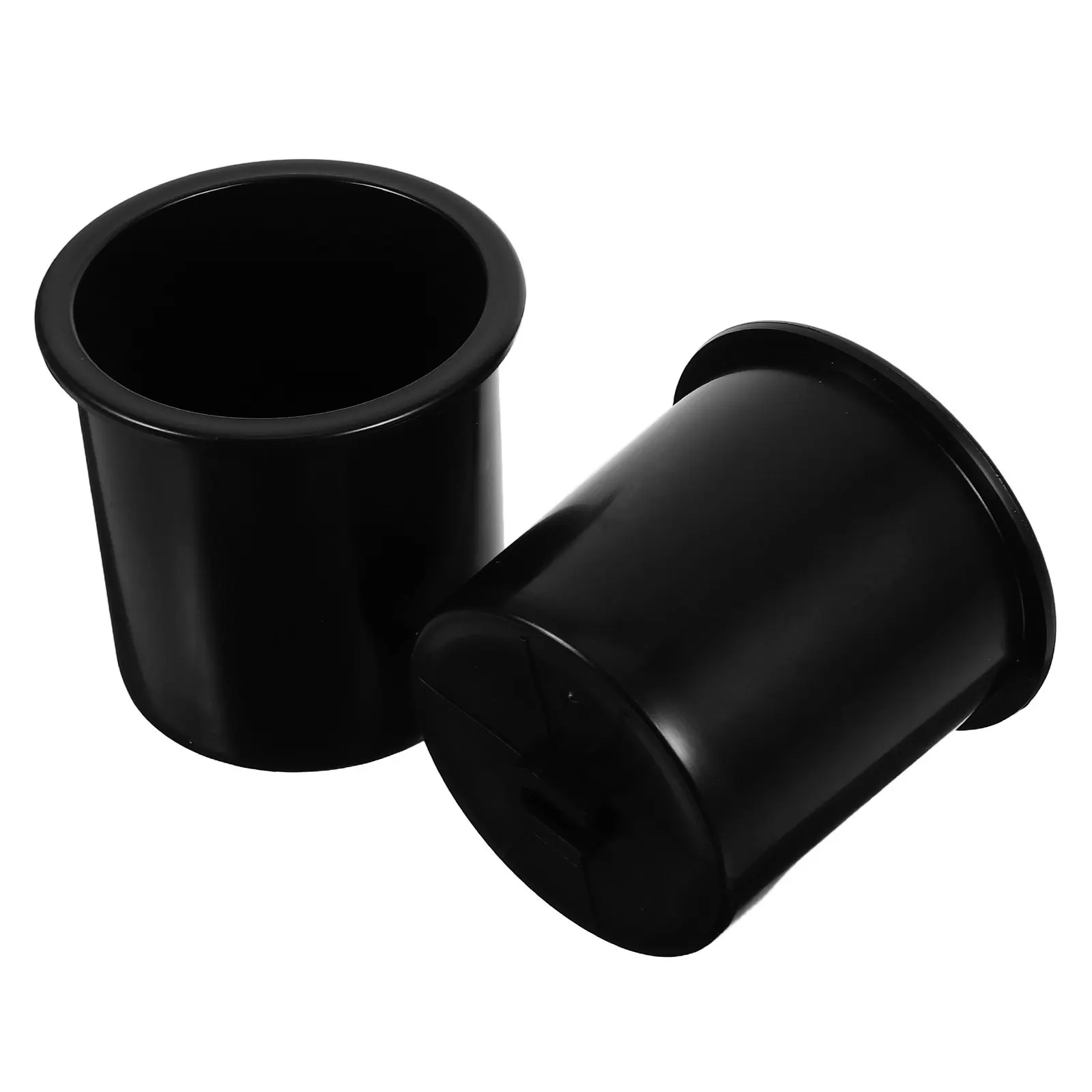 2Pcs Stainless Steel Cup Holders Plastic Sturdy Recessed Drinks Can Holder for Sofa Rv Boat Recliner Couch Table Accessories