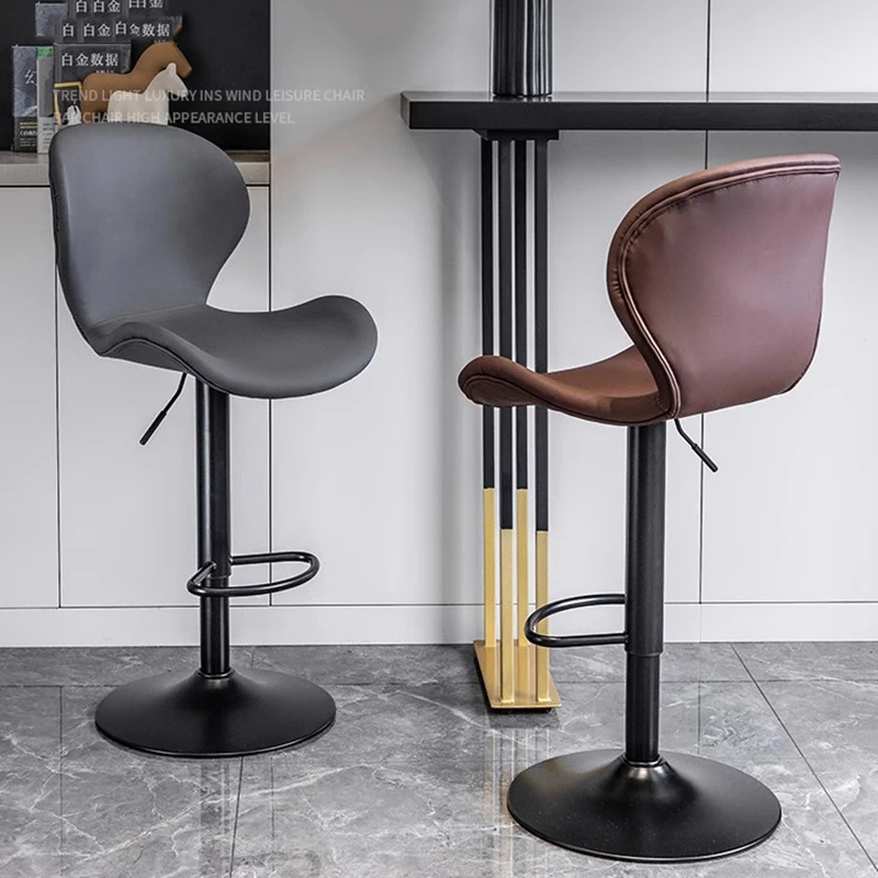 long modern bar stools adjustable designer swivel luxury kitchen chair nordic living room Minimalist sillas salon furniture