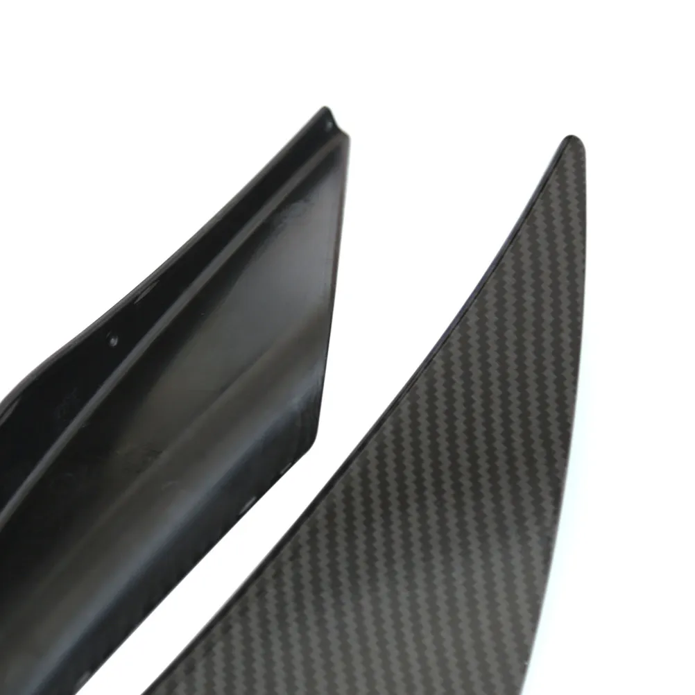 Picture 4: 4pcs Universal Front Bumper Splitter Spoiler Abs Lip Diffuser Carbon Fiber Look Durable Car Styling Upgrade For Car Exterior