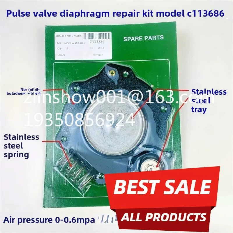 Pneumatic electromagnetic pulse valve SCG353A043 A044 A047 A050 A051 diaphragm repair kit