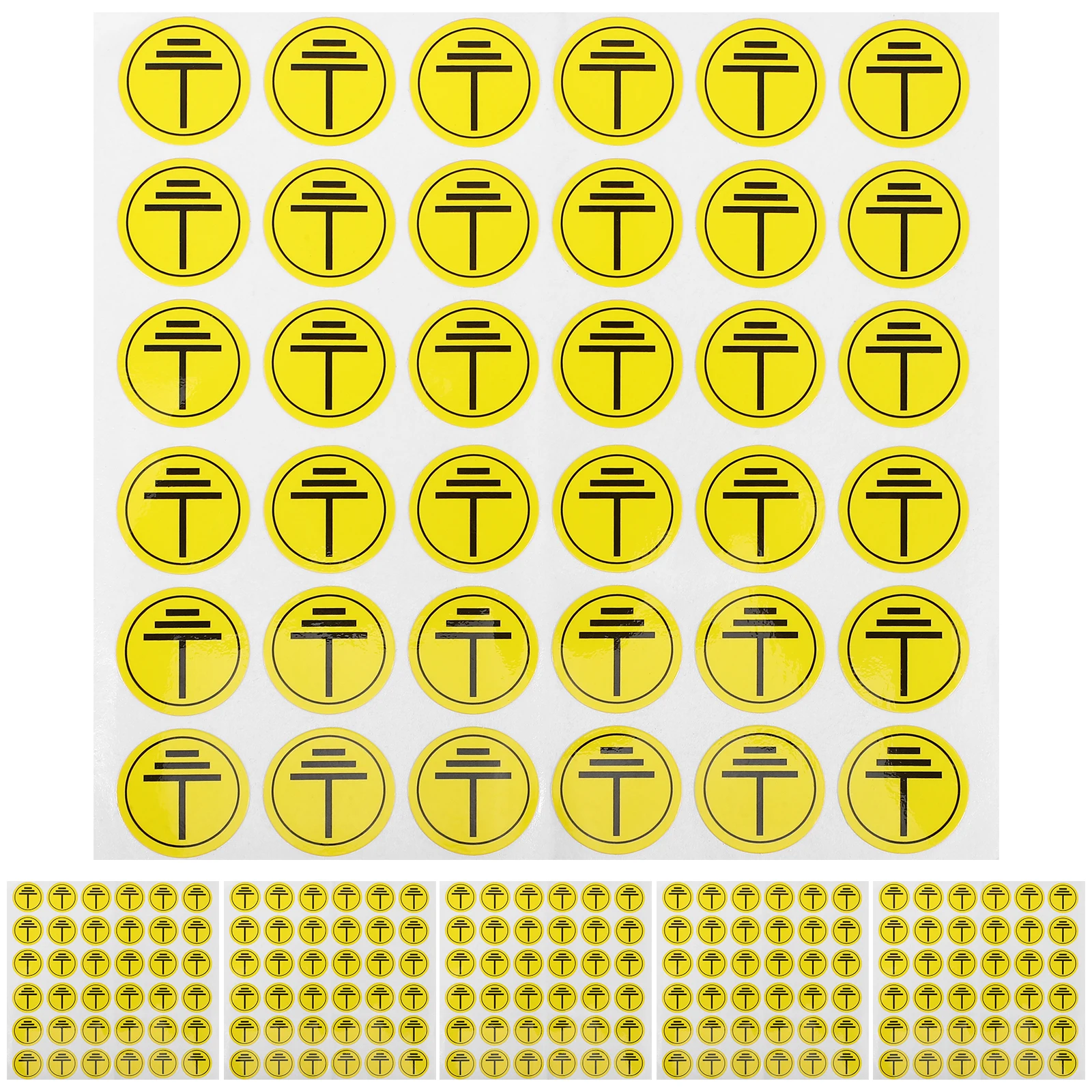 400 Pcs Charging Pile Warning Post Do Not Touch Sign Electric Fence Stickers Caution Electrical Paper Shock Work